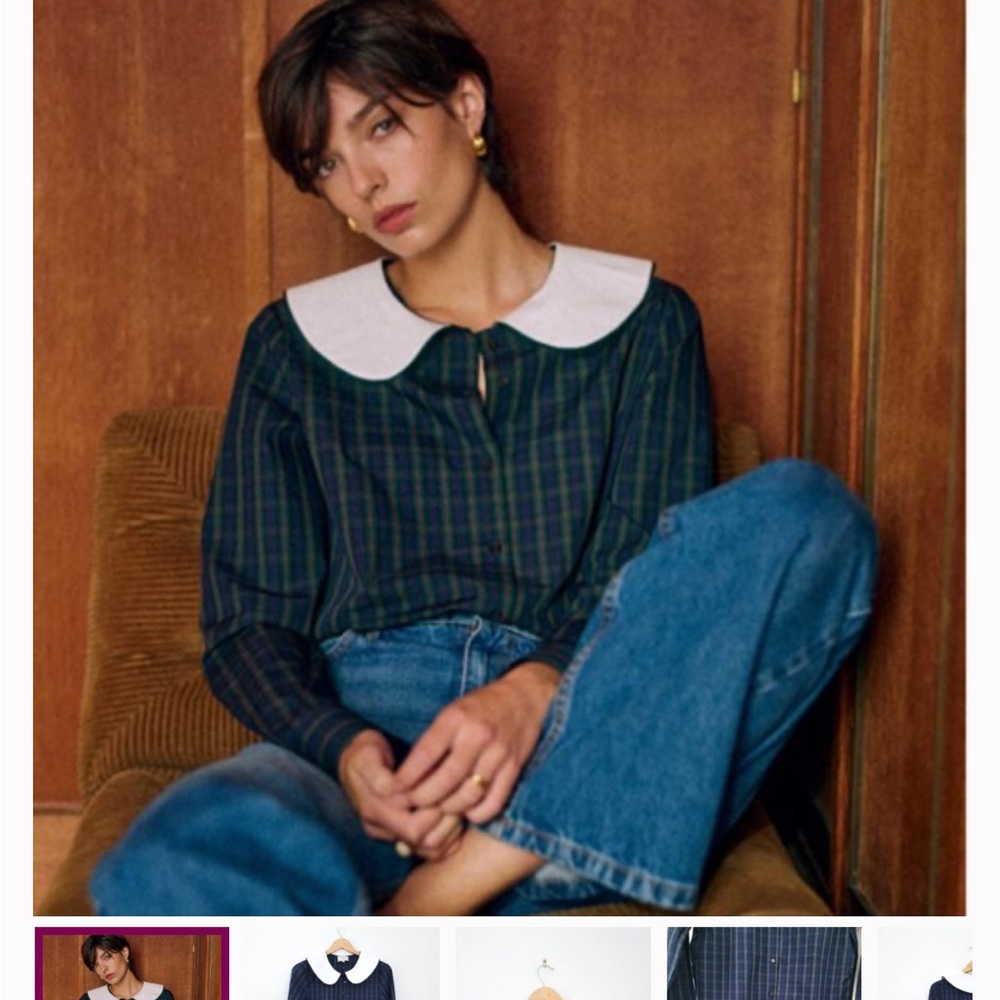 Sezane & Maria de la Orden Gema shirt NWT size 36